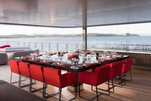 Le mobilier d'un yacht