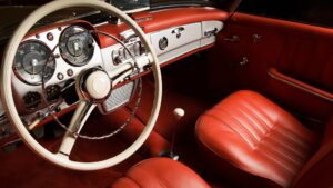 Intérieur ancienne voiture