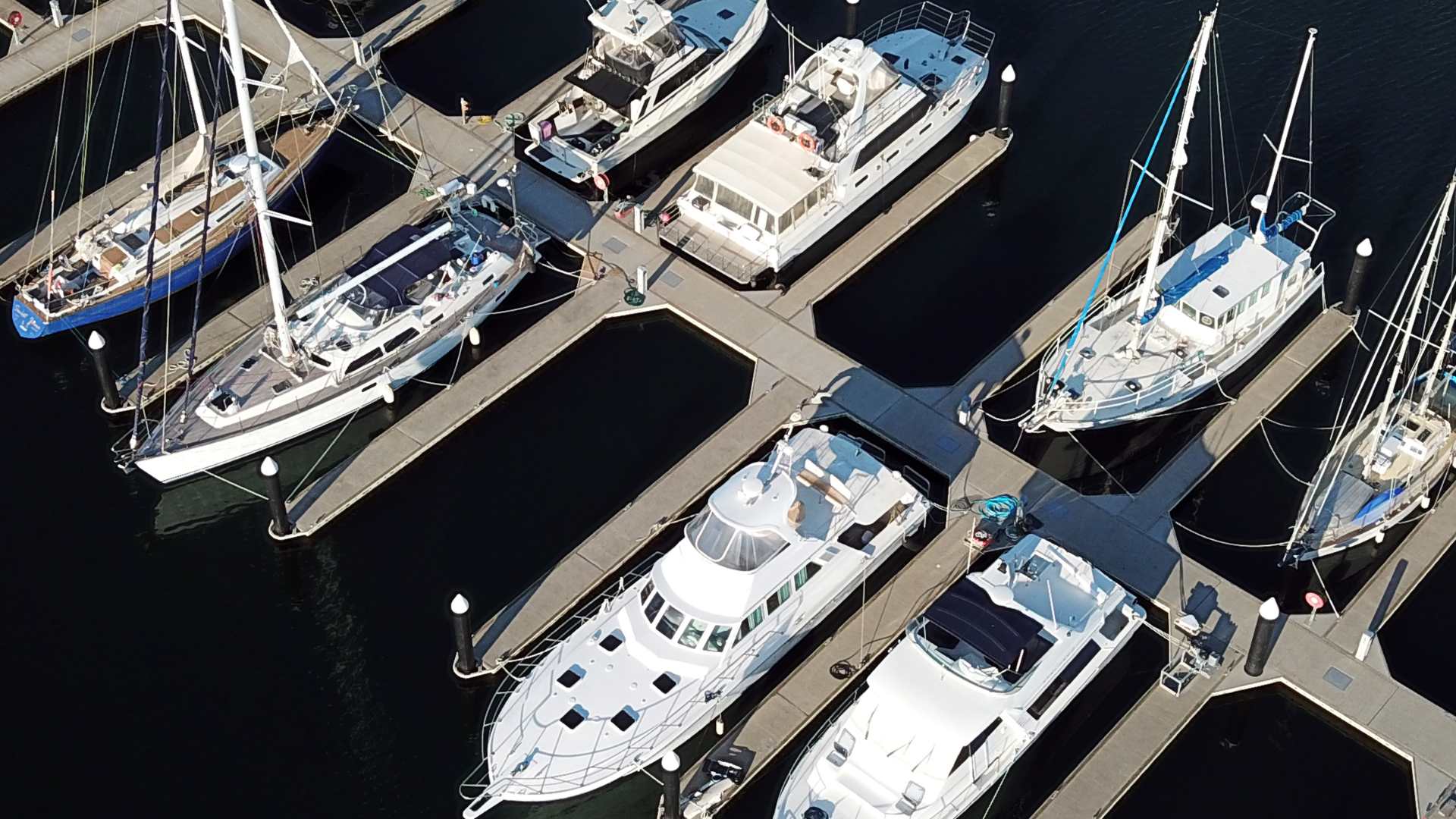 Port avec des yachts