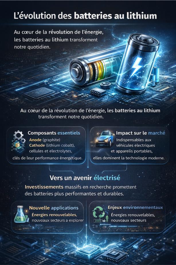 evolution batterie lithium