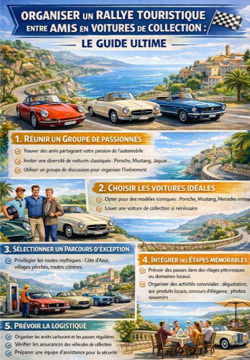 organiser rallye touristique voiture collection